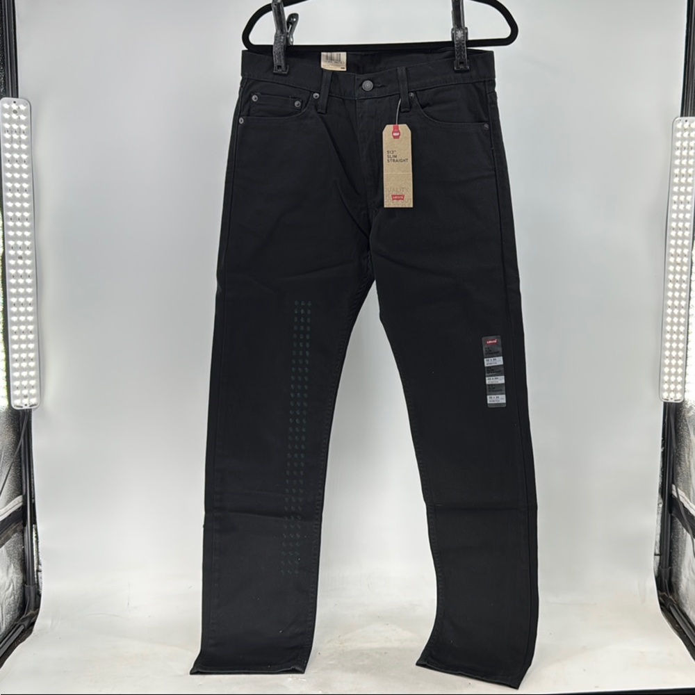 Levi's Men's Slim Straight Black Jeans
